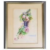 Antique Framed Signed Watercolor Painting