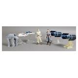 (4) Hot Wheels Star Wars Starships, AT-AT, (2) Rey