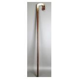 Carved Bone Wooden Cane