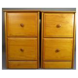 Maco Wood Furniture Pine Night Stands (2)