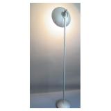 Vintage Brushed Chrome Torchiere Lamp