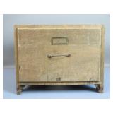 Antique Wooden File/ Storage Drawer