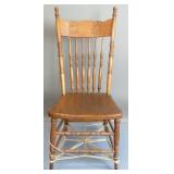 Antique Oak Pressed Back Side Chair