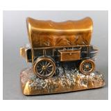 Copper Covered Wagon Bank, Antique Purple Jars