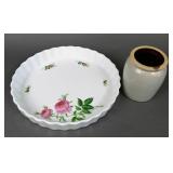 Christine Holm Pie Plate, Small Crock