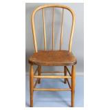 Antique Windsor Oak Side Chair