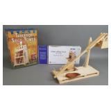 Wooden Catapult & Tabletop Siege Towers (3)