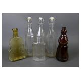 Various Vintage Glass Bottles
