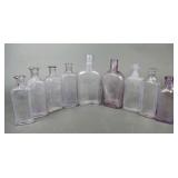 Vtg. Purple Glass Apothecary Medicine Bottles (9)