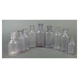 Vtg. Purple Glass Apothecary Medicine Bottles (9)