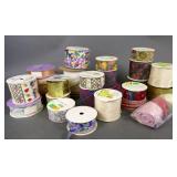Large Assortment of Crafting Ribbon Spools