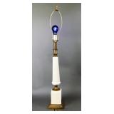 Tall Ceramic/Brass Lamp