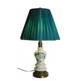 Vintage Floral Painted Table Lamp