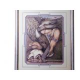 Jim Connally (1945-2021), "Gray Wolf Hunts Buffal