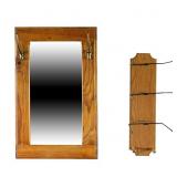Wall Mirror & Hat Rack