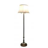 Vintage Brass Floor Lamp, Quartz Base