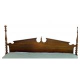 Walnut Headboard and Metal King Size Frame
