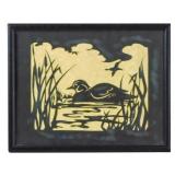 Framed Paper Cut Out Art