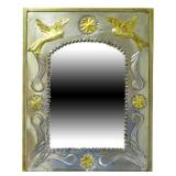 Tin Framed Wall Mirror