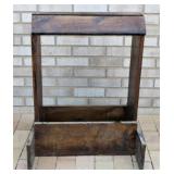 Solid Oak Saddle Stand