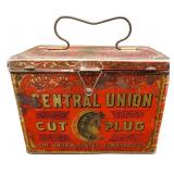 Antique Central Union Cut Plug Tobacco Tin