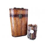 Decorative Wood Wine Box & Holder (2)