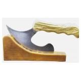 Alaskan Legend Knife W/ Wood Stand