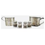 Sterling Silver Cups & Shakers (6)