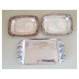 Silver Plated Trays (3)