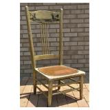 Vintage Oak Boot Chair