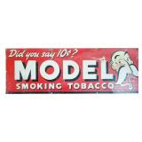 Vintage Tin Model Tobacco Sign - 1940