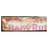 Curtiss Baby Ruth Tin Sign - Barn Find