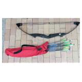 Bear Black/Mag Compound Bow + Arrows