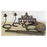 Metal Hooks, Vintage Nail Puller, Horseshoes Items