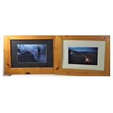 Rustic Framed Cowboy Prints (2)