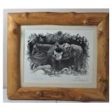 Signed Virgil G Stephens "Tucker" Print