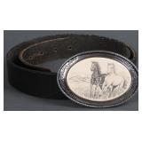 Barlow Belt Buckle & Levi Leather Belt