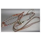 Silver Accent Leather Horse Bridle & Breastplate