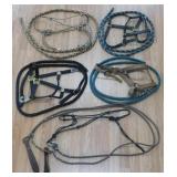 Canvas Horse Halters & Leads + (5)