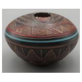 Native American Navajo Grizzly Bear Pottery