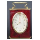 Linden Mahogany Finished Wood Clock