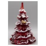 Fenton Handmade Ruby Red Christmas Tree
