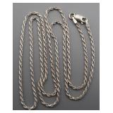Sterling Silver Necklace, 7.2g