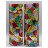 Euroglass Handmade Romanian Art Glass Vases (2)