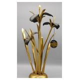 Abstract Brass Iris Floral Arrangement