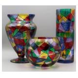 Euroglass Handmade Romanian Art Glass Vases (3)