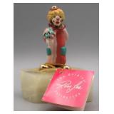 Signed Ron Lee 24kt Gold Plated Clown Figurine