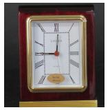 Linden Solid Wood Mahogany Finished Alarm Clock