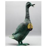 Adorable Brass Duck Statue Realistic