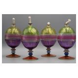 Romanian Euroglass Hand Made Oil Lamps (4)